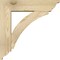 Ekena Millwork Thorton Traditional Rough Sawn Bracket w/ Offset Brace, Douglas Fir, 6"W x 22"D x 22"H BKT0604X22X22THR01RDF - alternate 4